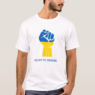 Ukrainische Fahne unterstützt ukrainischen T - Sh T-Shirt
