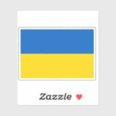 Ukrainische Flag Aufkleber (Blatt)
