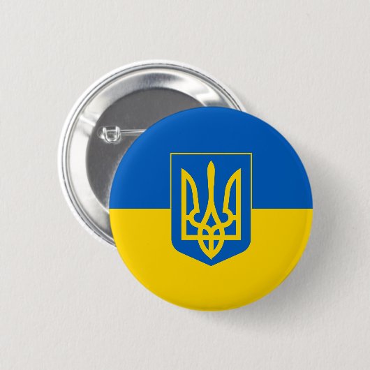 Ukrainische Flag Button (Vorne & Hinten)