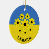 Ukrainische Flag Design Keramik Ornament (Rechts)