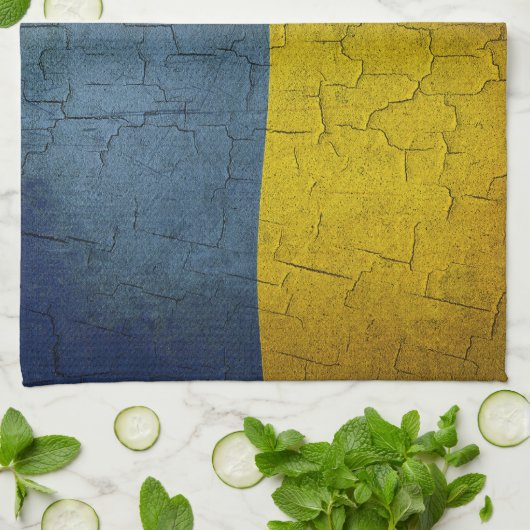 Ukrainische Flag Geschirrtuch (Gefaltet)