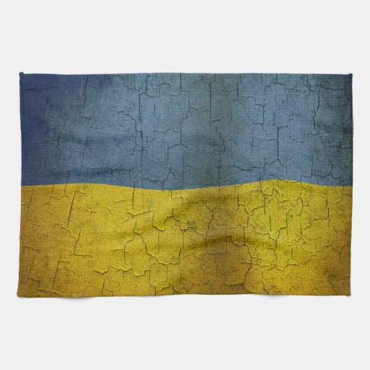 Ukrainische Flag Geschirrtuch (Horizontal)