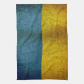 Ukrainische Flag Geschirrtuch (Vertikal)