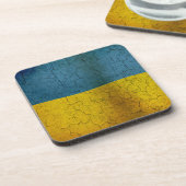 Ukrainische Flag Getränkeuntersetzer (Linke Seite)