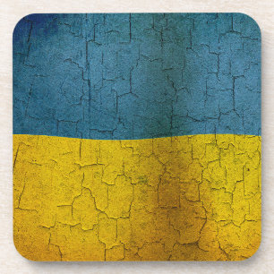 Ukrainische Flag Getränkeuntersetzer