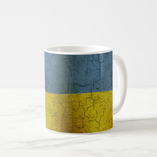 Ukrainische Flag Kaffeetasse (VorderseiteRechts)