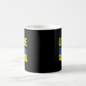 Ukrainische Flag-Karte Liebe Unterstützung Ukraine Kaffeetasse (Mittel)