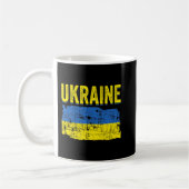 Ukrainische Flag-Karte Liebe Unterstützung Ukraine Kaffeetasse (Links)
