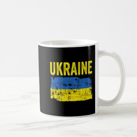 Ukrainische Flag-Karte Liebe Unterstützung Ukraine Kaffeetasse (Rechts)