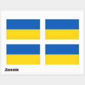 Ukrainische Flagge Aufkleber (Blatt)