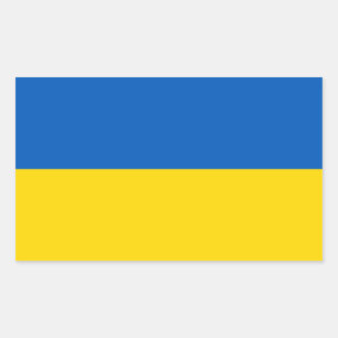 Ukrainische Flagge Aufkleber