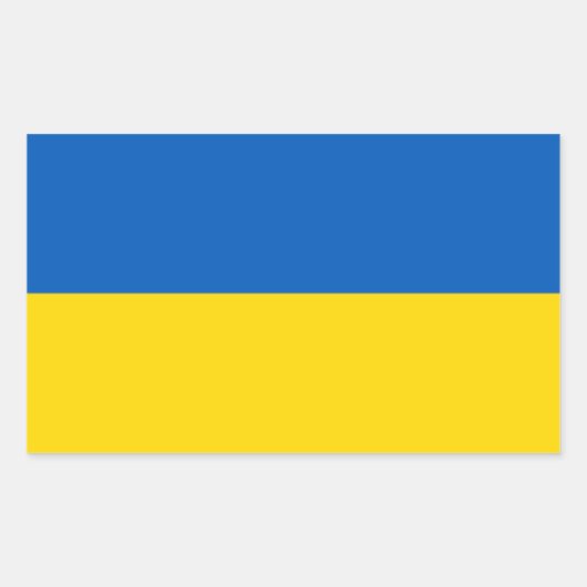 Ukrainische Flagge Aufkleber (Vorderseite)