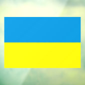 Ukrainische Flagge Blau und Gelb Fensteraufkleber (Blatt 3)