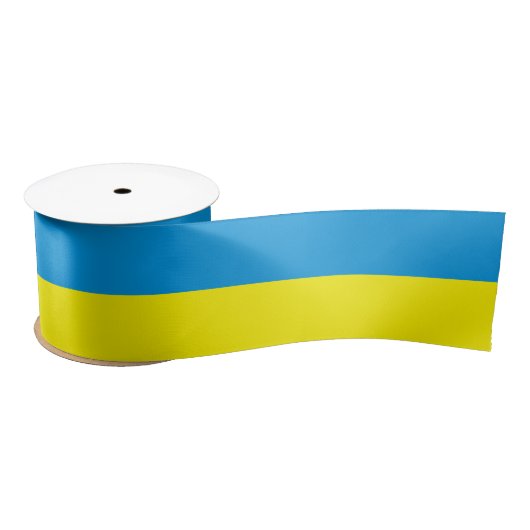Ukrainische Flagge Blau und Gelb Satinband (Spule)