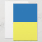 ukrainische Flagge Briefpapier (Vorne/Hinten)