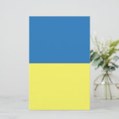 ukrainische Flagge Briefpapier (Stehend Vorderseite)