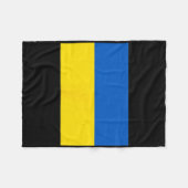 Ukrainische Flagge der Ukraine 1  Fleecedecke (Vorderseite (Horizontal))