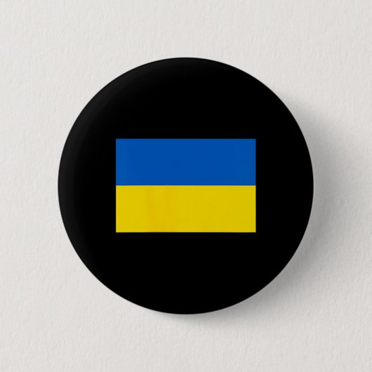 Ukrainische Flagge der Ukraine Button (Vorderseite)