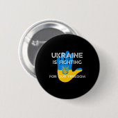 Ukrainische Flagge, die die Gestaltung der Ukraine Button (Vorne & Hinten)