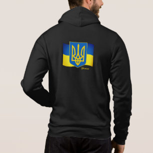 Ukrainische Flagge, Emblem und ukrainische Mode /S Hoodie