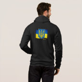 Ukrainische Flagge, Emblem und ukrainische Mode /S Hoodie (Schwarz voll)