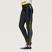 Ukrainische Flagge, Emblem und ukrainische Mode /s Leggings (Links)