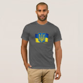 Ukrainische Flagge, Emblem und ukrainische Mode /s T-Shirt (Vorne ganz)