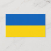 Ukrainische Flagge, Flagge der Ukraine Visitenkarte (Vorderseite)