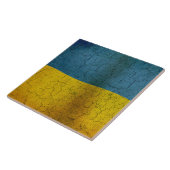 Ukrainische Flagge Fliese (Seite)