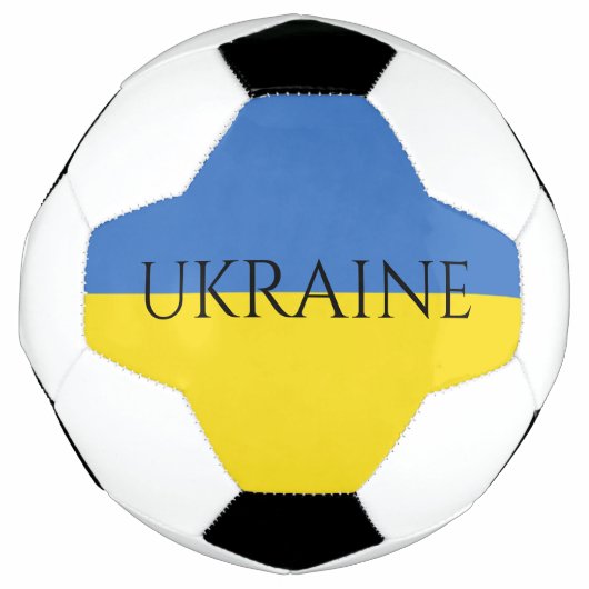 ukrainische Flagge Fußball (Vorderseite)