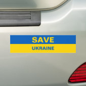 ukrainische Flagge gerettet Autoaufkleber (Auf Auto)