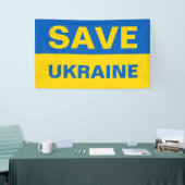 ukrainische Flagge gerettet Banner (Messeveranstaltung)