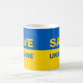 ukrainische Flagge gerettet Kaffeetasse (Mittel)