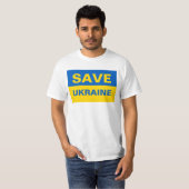 ukrainische Flagge gerettet T-Shirt (Vorne ganz)
