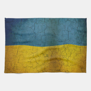 Ukrainische Flagge Geschirrtuch