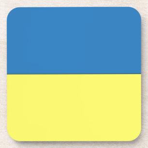 ukrainische Flagge Getränkeuntersetzer