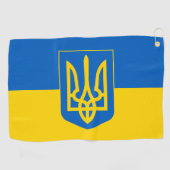 Ukrainische Flagge Golf Handtuch & Ukraine Golf /  (Horizontal)
