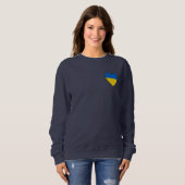 Ukrainische Flagge. Herz. Liebe in die Ukraine. Un Sweatshirt (Vorne ganz)