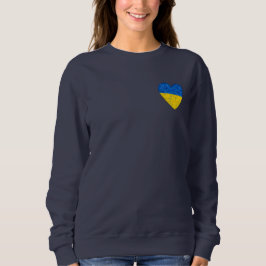 Ukrainische Flagge. Herz. Liebe in die Ukraine. Un Sweatshirt
