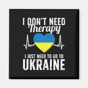 Ukrainische Flagge I Ukraine-Flagge I Urlaub Ukrai Magnet