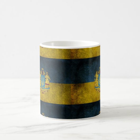 ukrainische Flagge Kaffeetasse (Mittel)