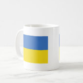 ukrainische Flagge Kaffeetasse (Vorderseite Links)