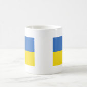 ukrainische Flagge Kaffeetasse (Mittel)