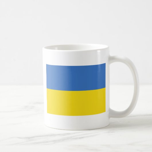 ukrainische Flagge Kaffeetasse (Rechts)