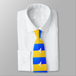 Ukrainische Flagge Krawatte Unterstützt Ukraine Fr