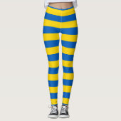 ukrainische Flagge Leggings (Vorderseite)