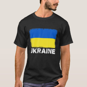 Ukrainische Flagge mit vintage ukrainischen Nation T-Shirt