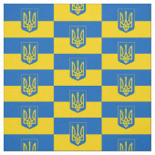 Ukrainische Flagge mit Wappen Stoff (Muster)