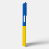 Ukrainische Flagge mit Wappen und benutzerdefinier Case-Mate iPhone Hülle (Rückseite / Rechts)