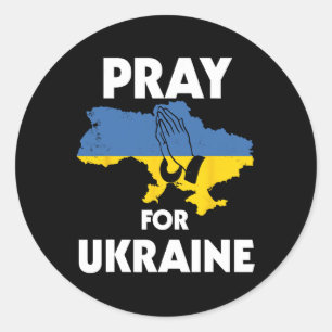 Ukrainische Flagge National Ukraine Ukrajina Cool Runder Aufkleber